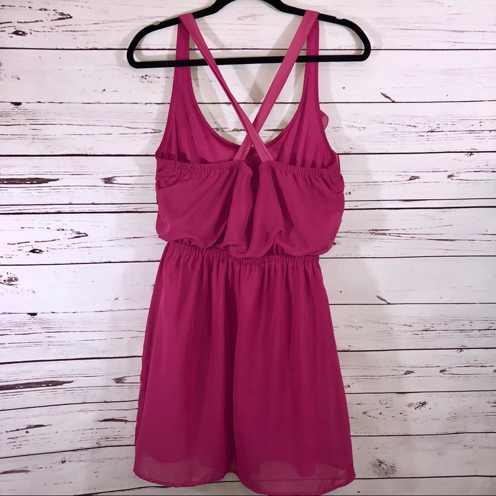 Eyelash Couture Fuchsia Summer Dress - Picture 3 of 3